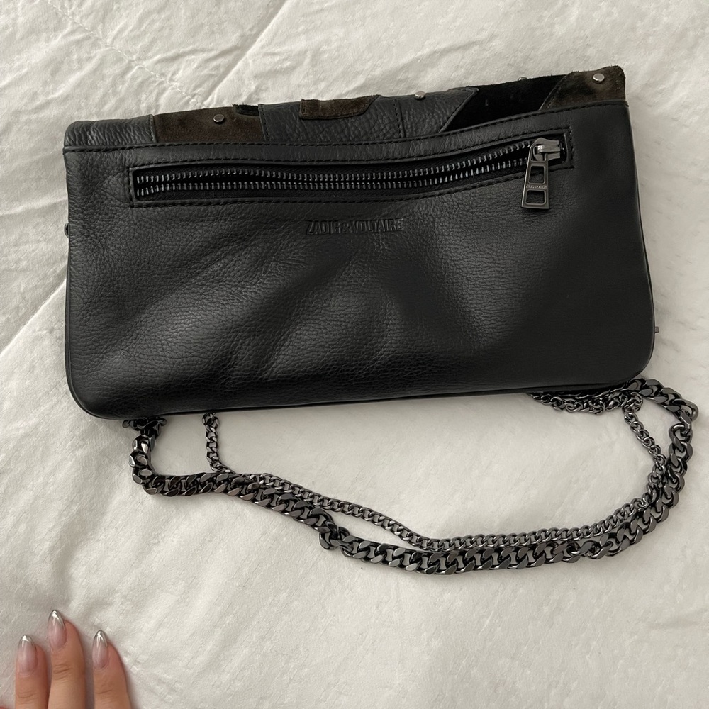 Zadig & Voltaire Rock Leather Crossbody Bag Gem